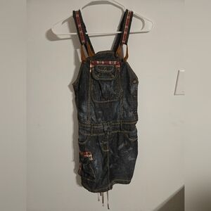 Unique Denim Overall Dress